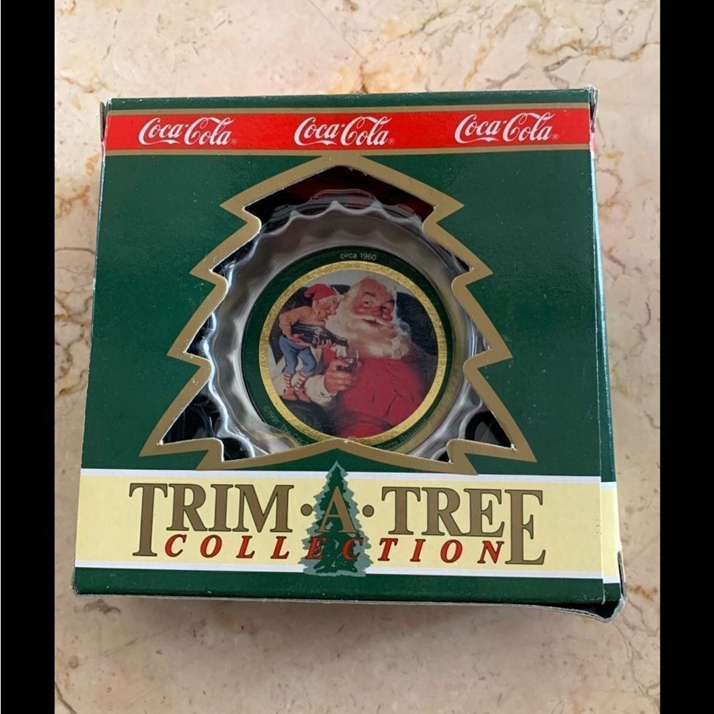 Vintage Coca Cola Tin Ornament